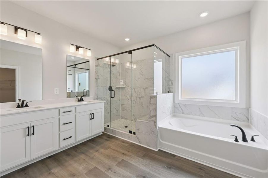 Furnished interior view inside a new home in River Pointe, Monroe (Image 14).