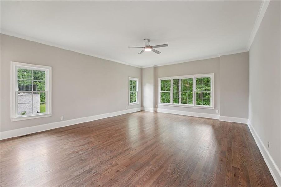 Spacious, unfurnished interior of a new home in The Reserve At Governors Towne Club, Acworth (Image 20). Spacious, unfurnished interior of a new home in The Reserve At Governors Towne Club, Acworth (Image 20).