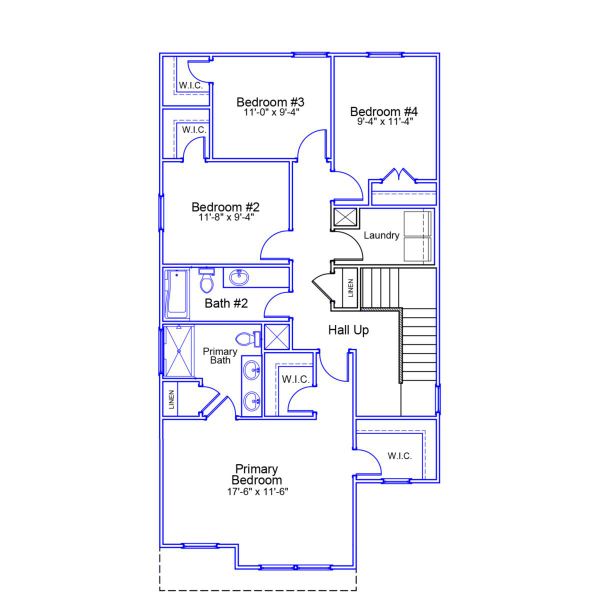 2D floor plan layout of this home in Central Creek, Goose Creek, SC (Image 3).
