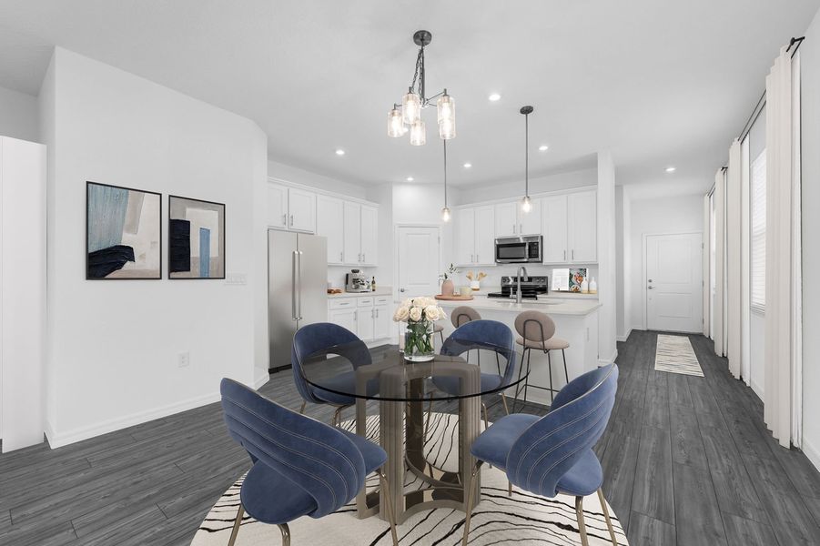 Dining Area and Kitchen Dining Area and Kitchen