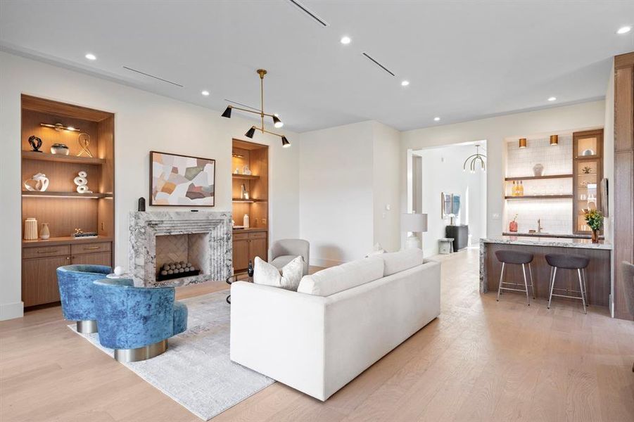 Furnished interior view inside a new home in , Dallas (Image 30).