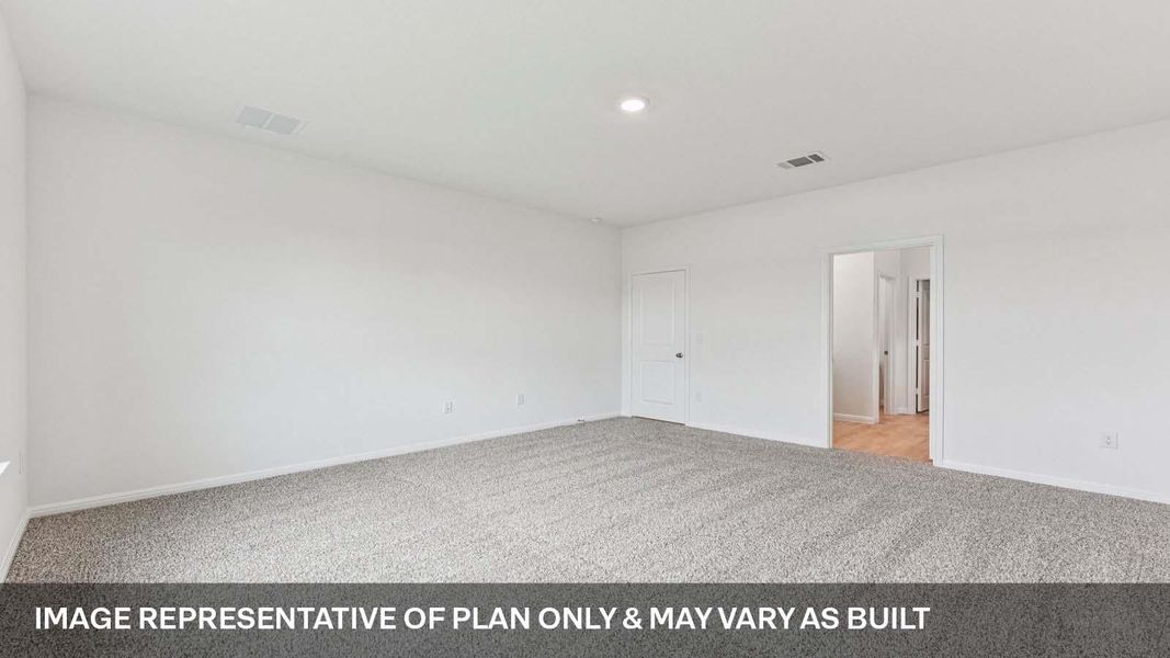 Spacious, unfurnished interior of a new home in Bar W Ranch, Leander (Image 15).