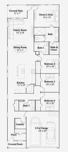 2D floor plan layout of this home in Moore Landing, Magnolia, TX (Image 2). 2D floor plan layout of this home in Moore Landing, Magnolia, TX (Image 2).