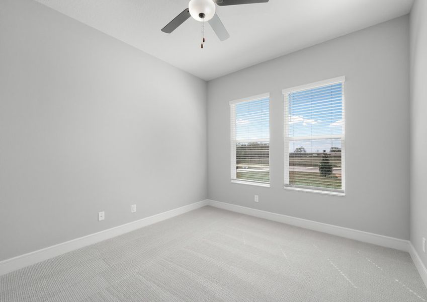 Spacious secondary bedrooms.