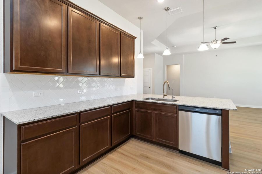 Furnished interior view inside a new home in Jordan's Ranch, San Antonio (Image 10).