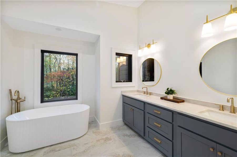 Furnished interior view inside a new home in , Cherry Log (Image 37).