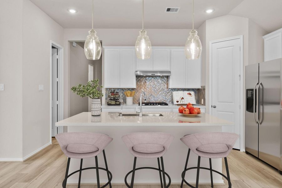 Furnished interior view inside a new home in Pomona 50' & 55', Manvel (Image 5).