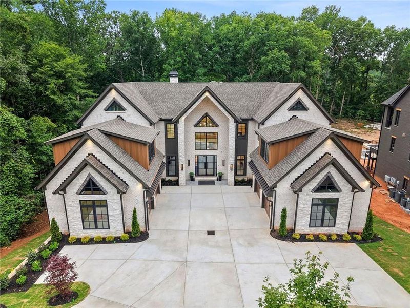 Front exterior of a new home in , Alpharetta, GA, highlighting curb appeal (Image 35). Front exterior of a new home in , Alpharetta, GA, highlighting curb appeal (Image 35).