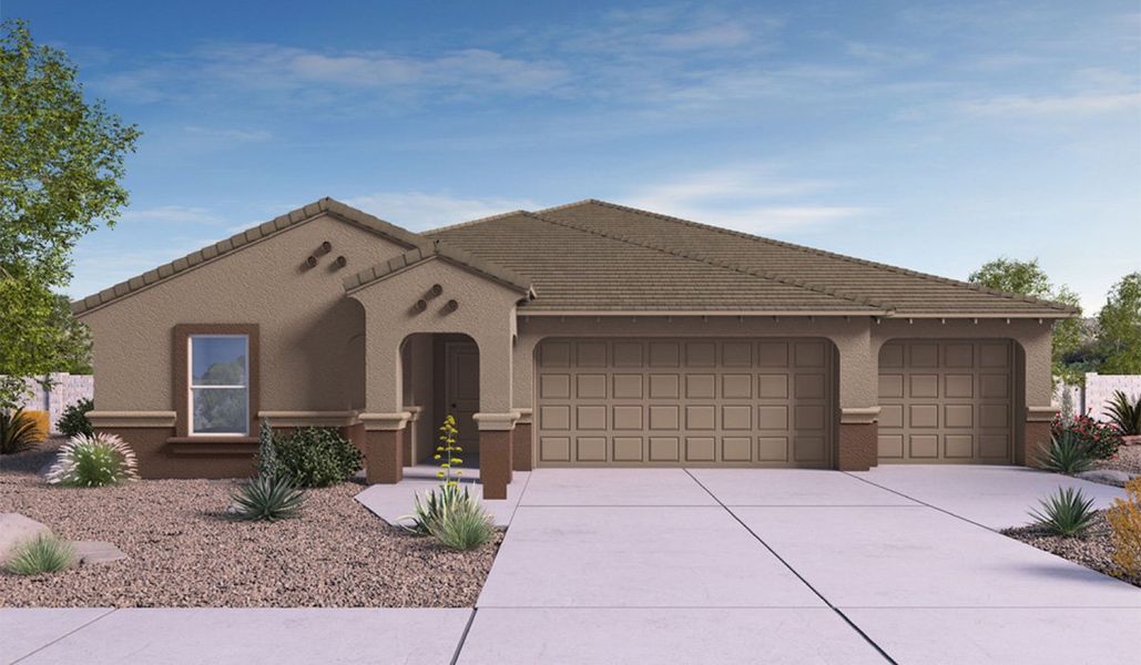 Representative exterior photo of a completed home built from the Jerome by D.R. Horton in Saguaro Bloom, Marana, AZ (Image 2). Representative exterior photo of a completed home built from the Jerome by D.R. Horton in Saguaro Bloom, Marana, AZ (Image 2).