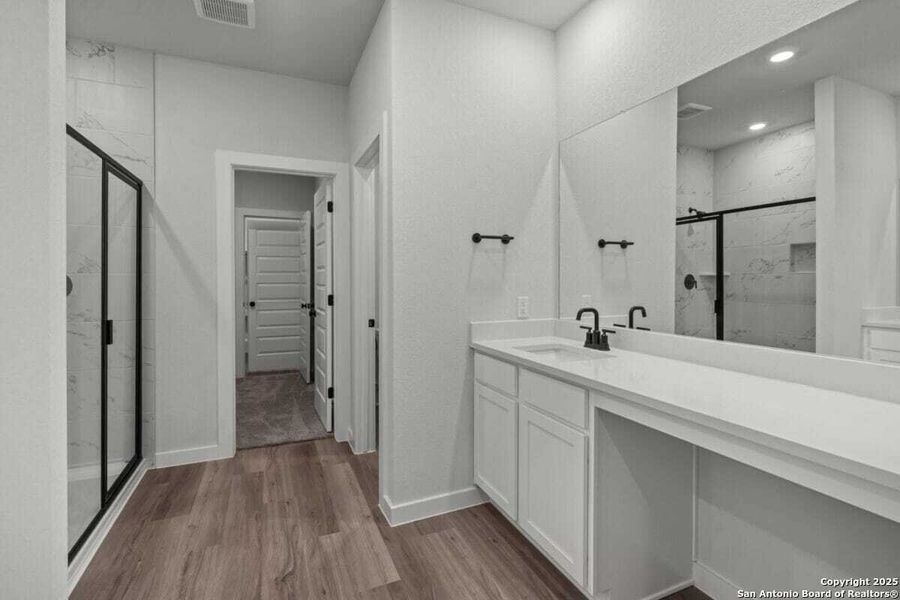 Furnished interior view inside a new home in August Fields, New Braunfels (Image 11).