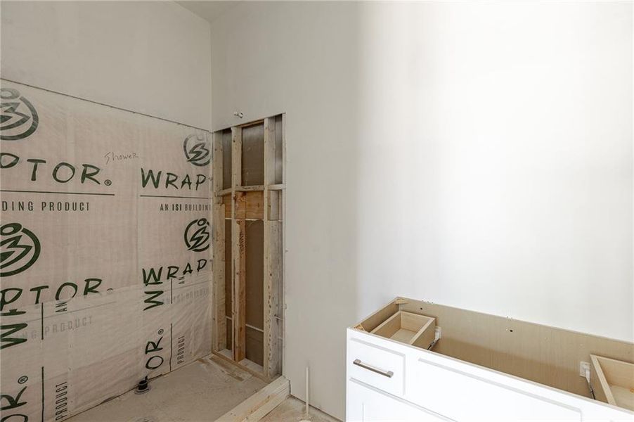 In-progress construction of a new home in , Buford, GA (Image 18).
