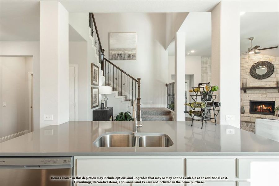 Furnished interior view inside a new home in Mosaic, Celina (Image 8). Furnished interior view inside a new home in Mosaic, Celina (Image 8).