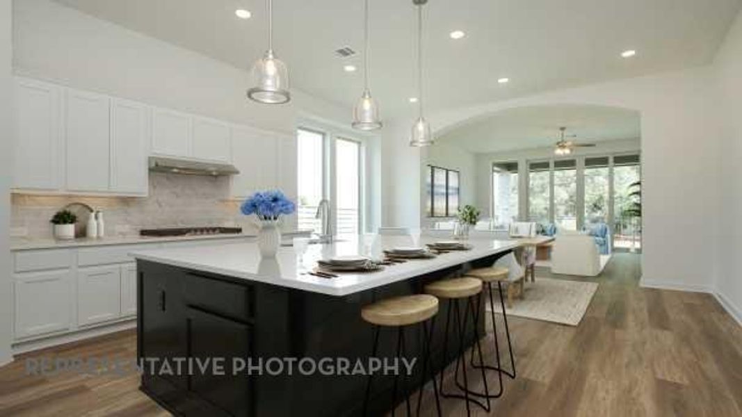 Furnished interior view inside a new home in Grand Central Park: 55ft. lots, Conroe (Image 8). Furnished interior view inside a new home in Grand Central Park: 55ft. lots, Conroe (Image 8).