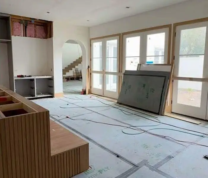 Kitchen overlooks courtyard Kitchen overlooks courtyard