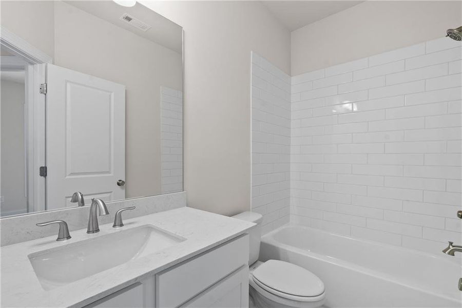 Furnished interior view inside a new home in Palisades Single Family, Cumming (Image 9).