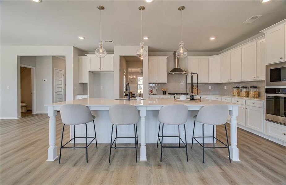 Furnished interior view inside a new home in Cambria at Traditions, Hampton (Image 10). Furnished interior view inside a new home in Cambria at Traditions, Hampton (Image 10).