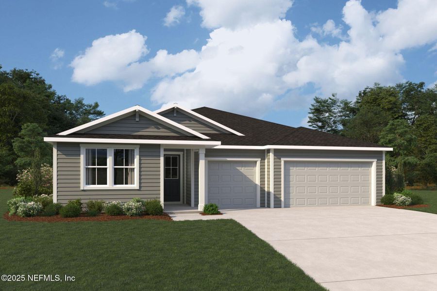 Front exterior of a new home in RiverTown - Forest, St. Johns, FL, highlighting curb appeal (Image 7). Front exterior of a new home in RiverTown - Forest, St. Johns, FL, highlighting curb appeal (Image 7).