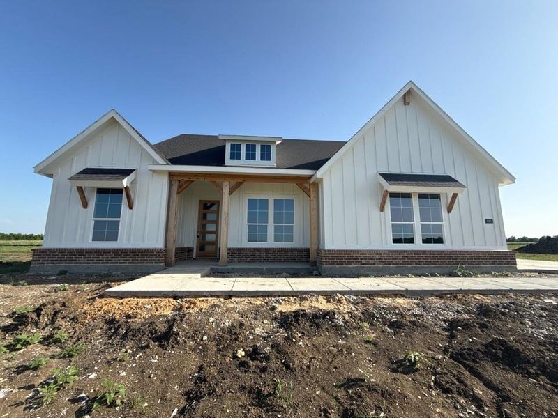 In-progress construction of a new home in Clear Sky Addition, Valley View, TX (Image 8).