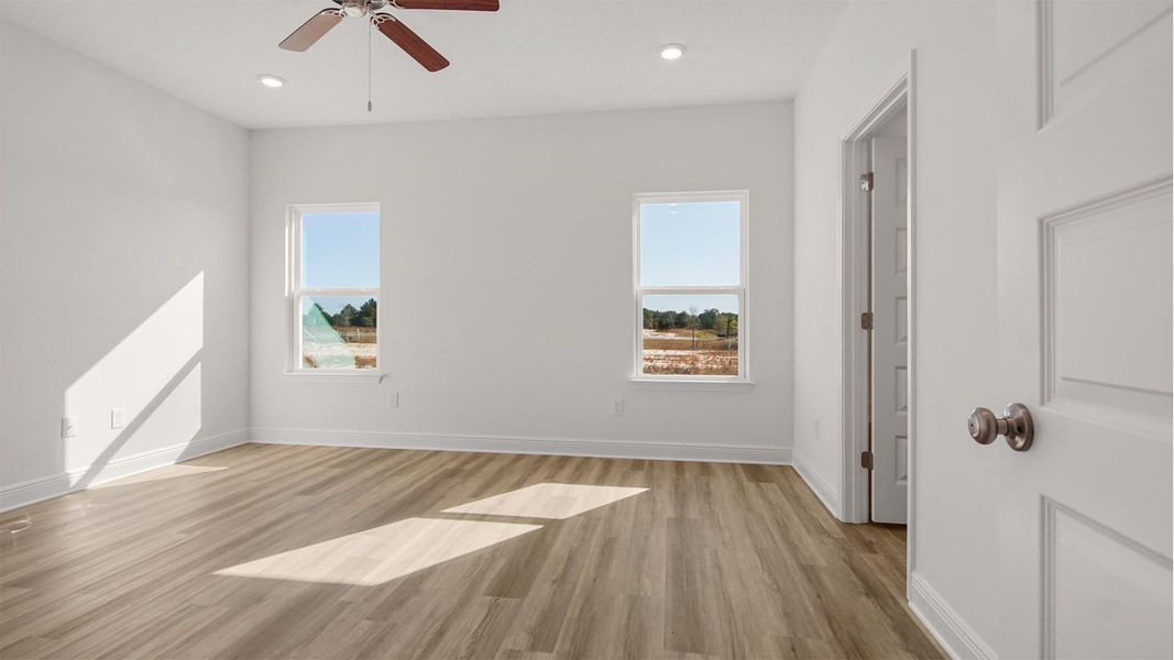 Representative unfurnished interior of a home built from the Riverside by D.R. Horton in Owl's Head Farms, Freeport (Image 21). Representative unfurnished interior of a home built from the Riverside by D.R. Horton in Owl's Head Farms, Freeport (Image 21).