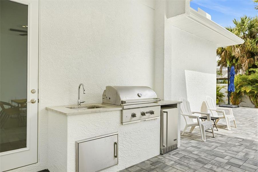 Exterior details and patio area of a home in , Sarasota (Image 30).
