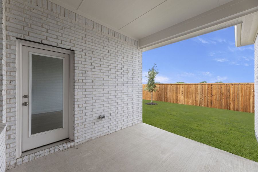 Exterior details and patio area of a home in Timberbrook, Justin (Image 4). Exterior details and patio area of a home in Timberbrook, Justin (Image 4).