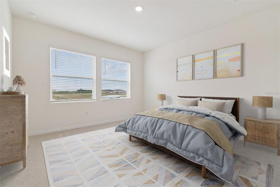 Furnished interior view inside a new home in Waterset Townhomes, Apollo Beach (Image 12).