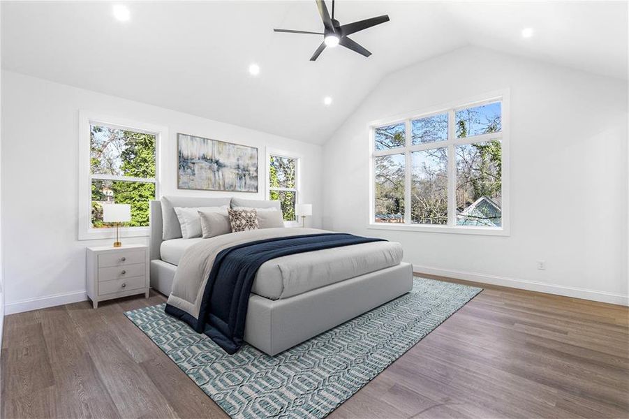 Furnished interior view inside a new home in , Atlanta (Image 7). Furnished interior view inside a new home in , Atlanta (Image 7).