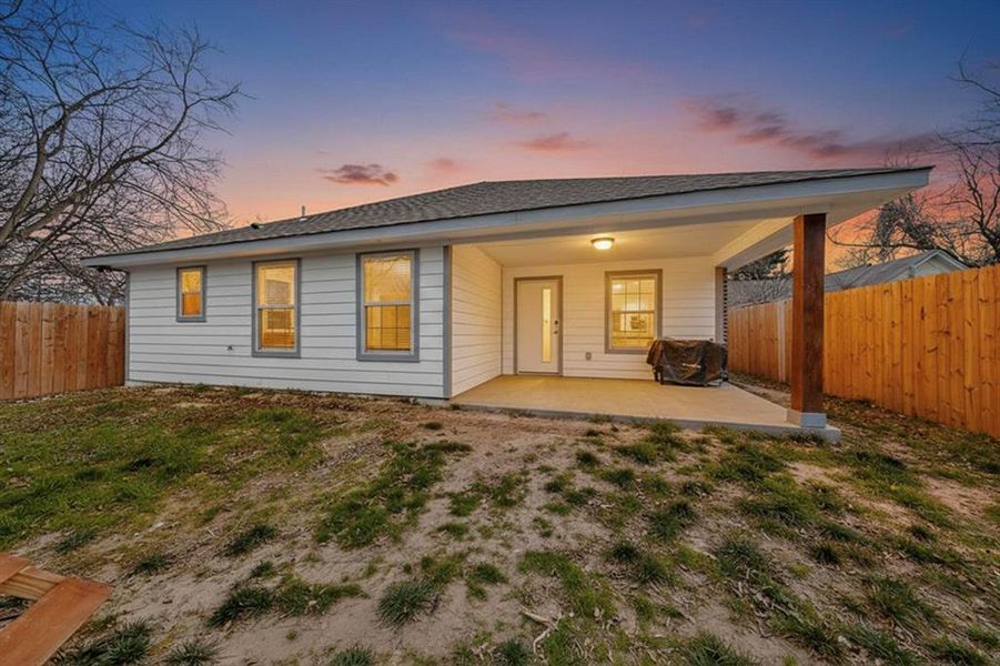 Exterior details and patio area of a home in , Ennis (Image 21).