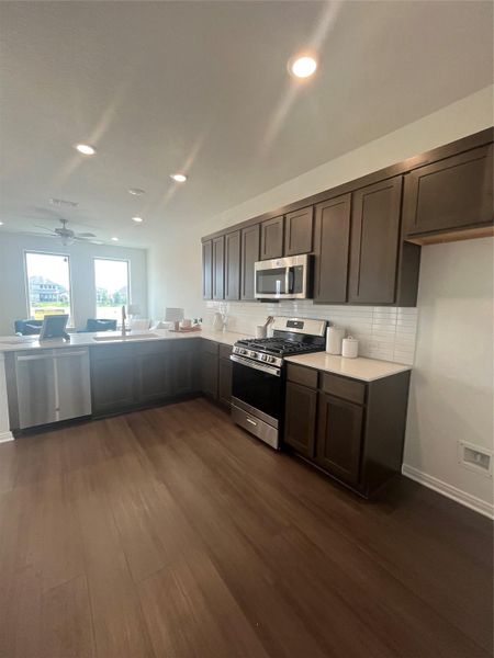 Furnished interior view inside a new home in , San Marcos (Image 8).