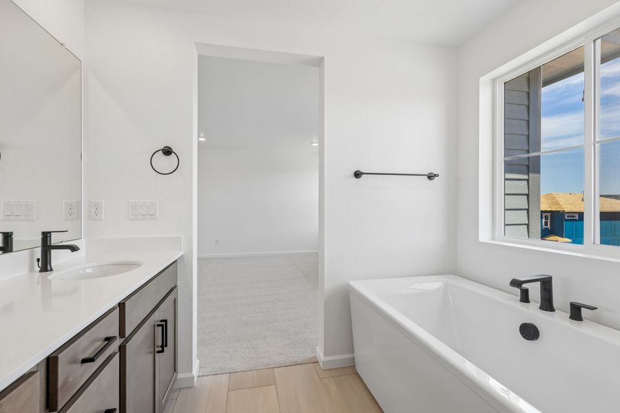 Furnished interior view inside a new home in Sterling Ranch Ascent Village, Littleton (Image 9).