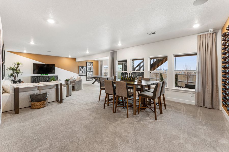 Representative furnished interior of a home built from the Columbine by Taylor Morrison in Dawson Trails, Castle Rock (Image 22).