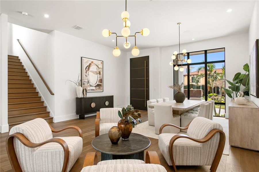 Furnished interior view inside a new home in , Tampa (Image 58). Furnished interior view inside a new home in , Tampa (Image 58).