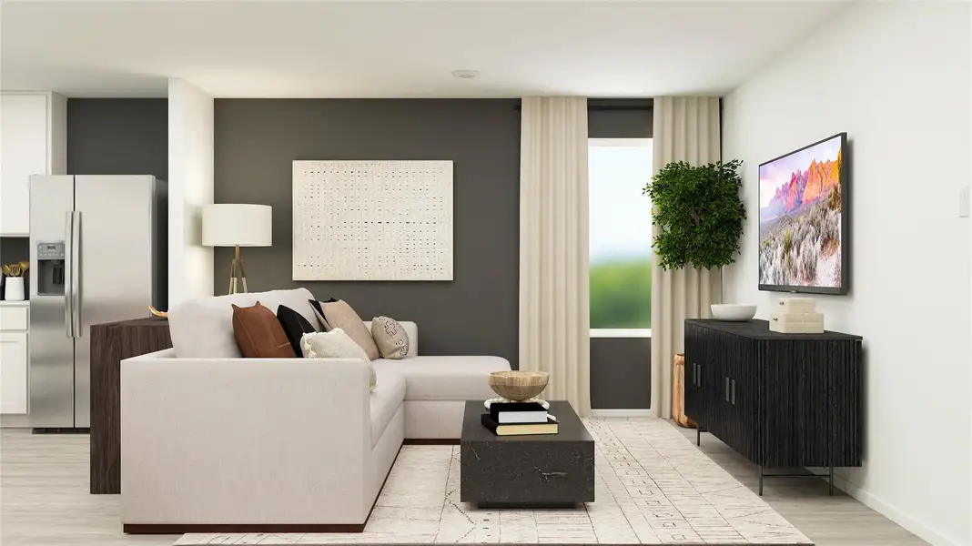 Furnished interior view inside a new home in Santa Fe Village, Cleveland (Image 11).