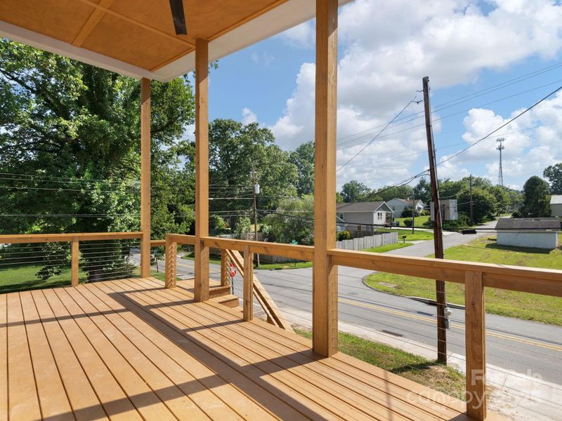 Exterior details and patio area of a home in , Asheville (Image 4).