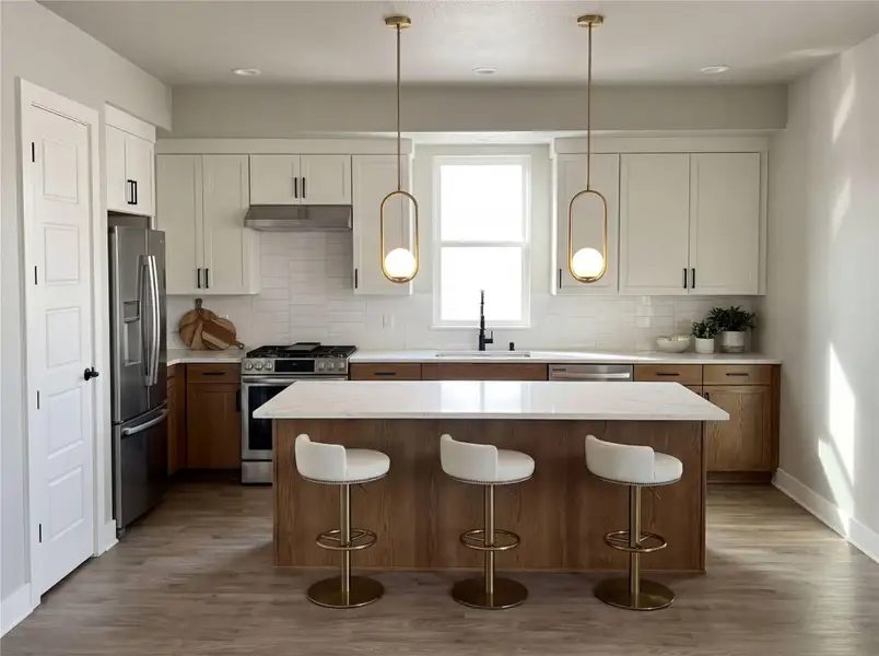 Furnished interior view inside a new home in Shepherd Heights, Houston (Image 3).