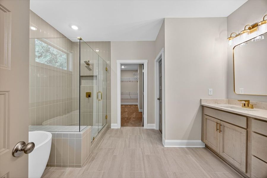 Furnished interior view inside a new home in White Oaks, The Rock (Image 10).