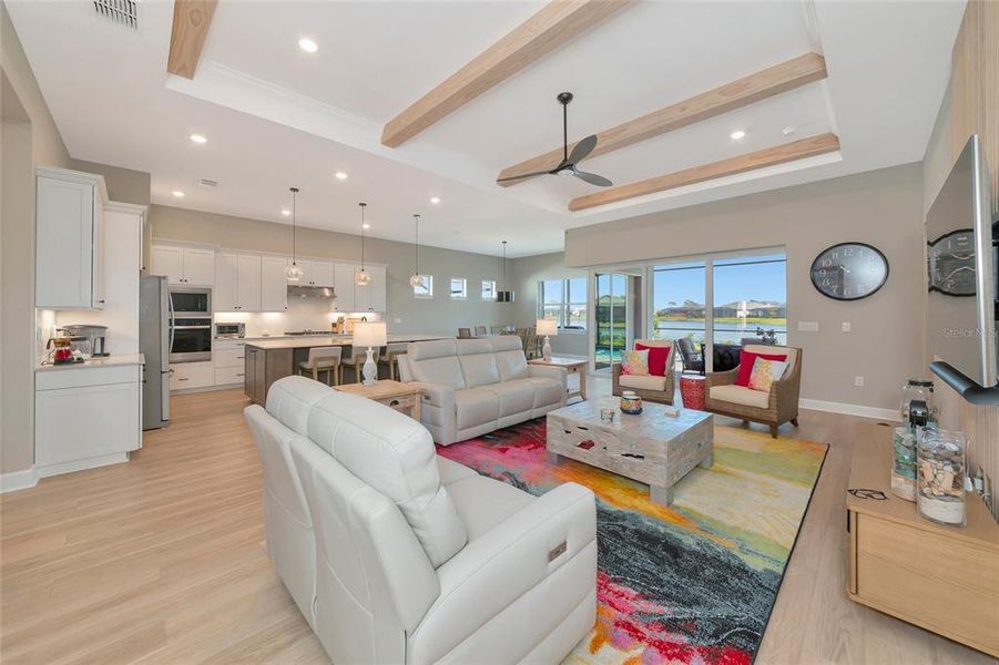 Furnished interior view inside a new home in , Englewood (Image 6). Furnished interior view inside a new home in , Englewood (Image 6).