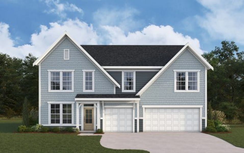 Representative exterior photo of a completed home built from the Carrington by Fischer Homes in Stonehaven, Hoschton, GA (Image 8).