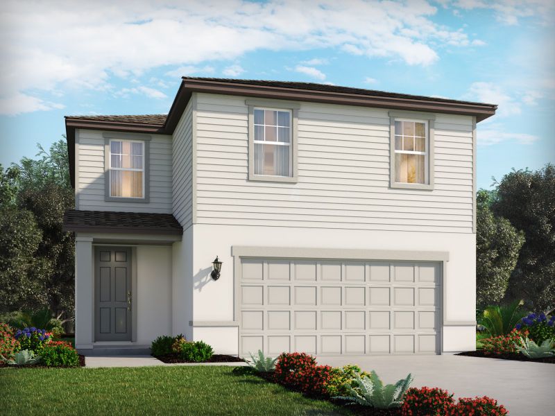 Representative exterior photo of a completed home built from the Rainier by Meritage Homes in Magnolia Bay - Premier Series, Nokomis, FL (Image 3).