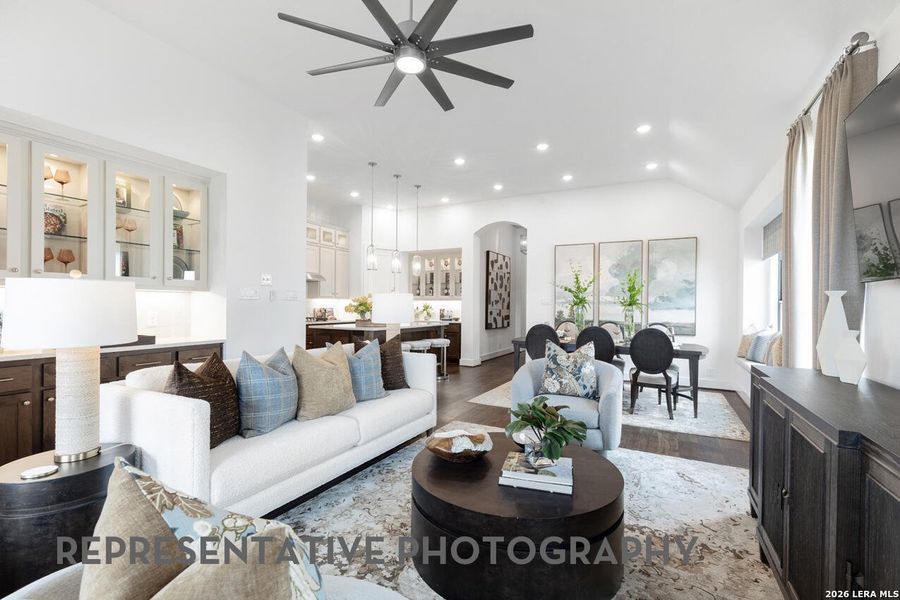 Furnished interior view inside a new home in Prominence, San Antonio (Image 11).