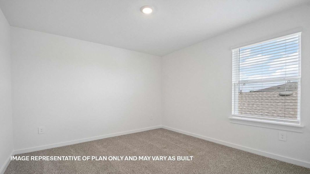 Spacious, unfurnished interior of a new home in Trails at Wildhorse, Austin (Image 23).