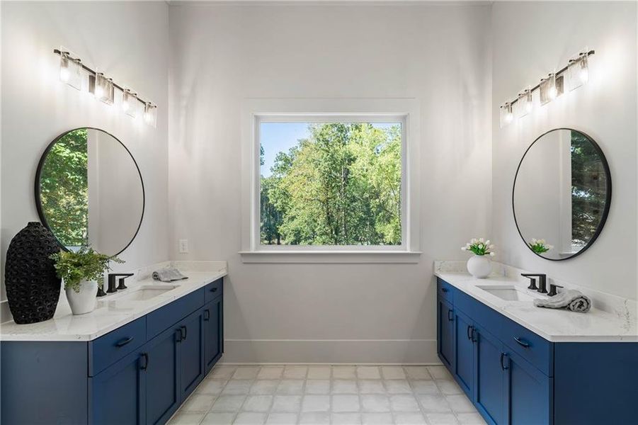 Furnished interior view inside a new home in , Marietta (Image 33).