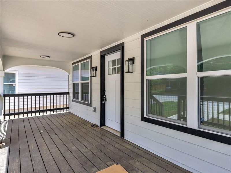 Exterior details and patio area of a home in , Atlanta (Image 19).