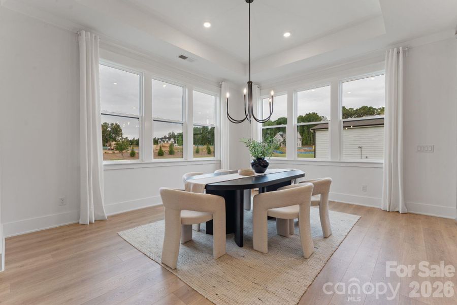 Furnished interior view inside a new home in Bluffs at Wesley Chapel, Waxhaw (Image 19).