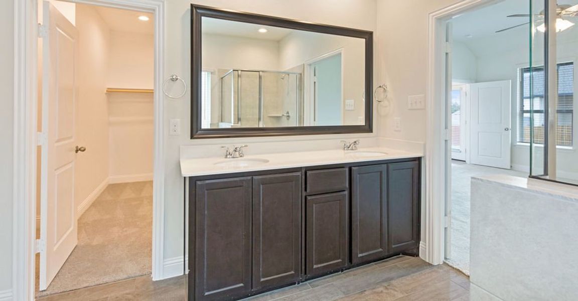 Representative exterior photo of a completed home built from the Stirling by Impression Homes in Timberbrook, Justin, TX (Image 16). Representative exterior photo of a completed home built from the Stirling by Impression Homes in Timberbrook, Justin, TX (Image 16).