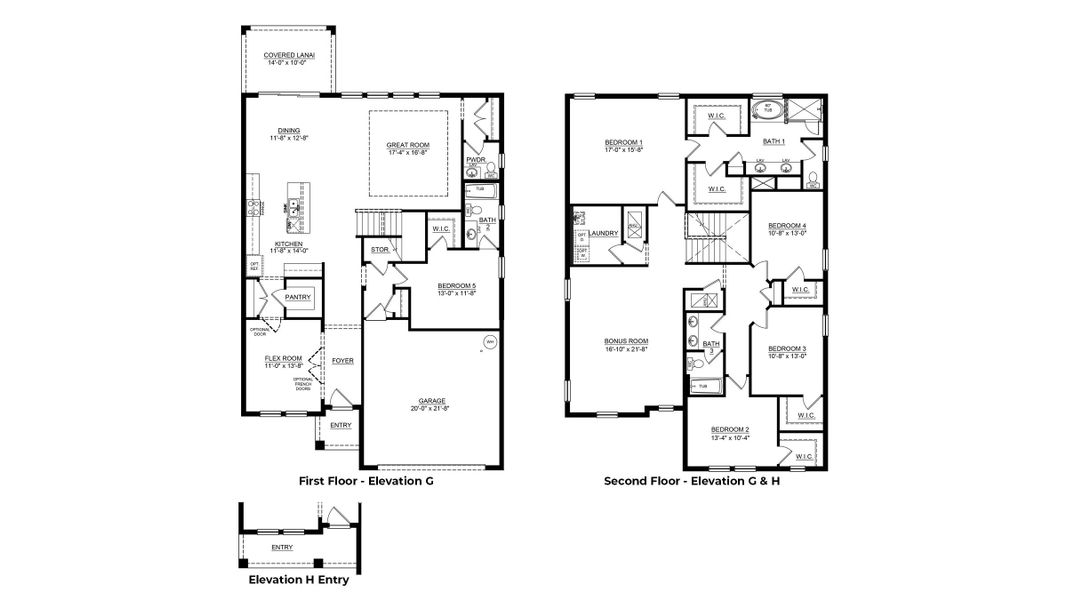 2D floor plan layout for the Talbot by D.R. Horton in Hammock at Two Rivers, Zephyrhills, FL (Image 3).