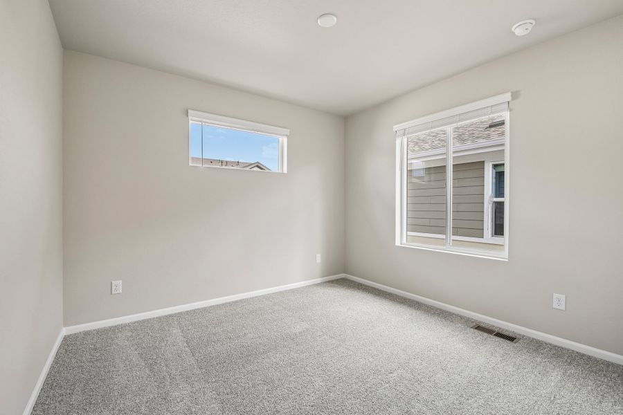 Spacious, unfurnished interior of a new home in Woodrose at Painted Prairie, Aurora (Image 17). Spacious, unfurnished interior of a new home in Woodrose at Painted Prairie, Aurora (Image 17).