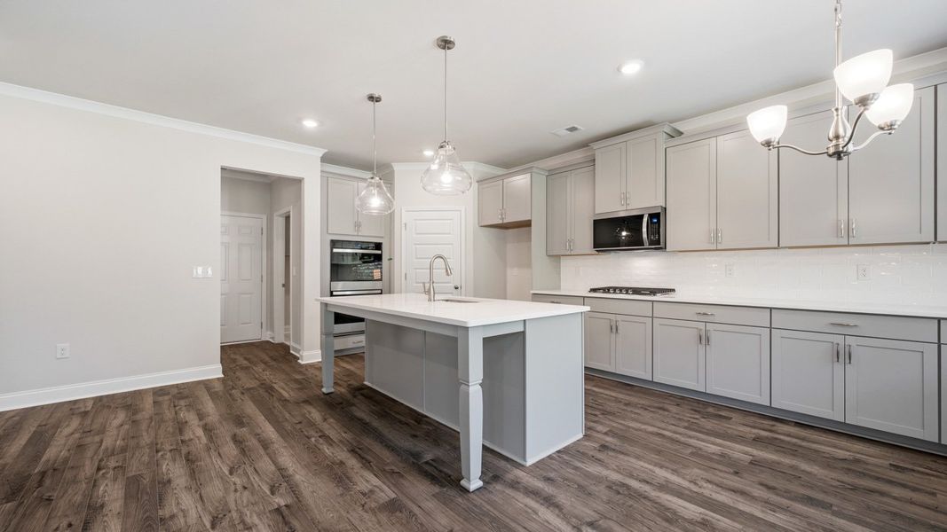 Furnished interior view inside a new home in Heritage Pointe, Senoia (Image 5).