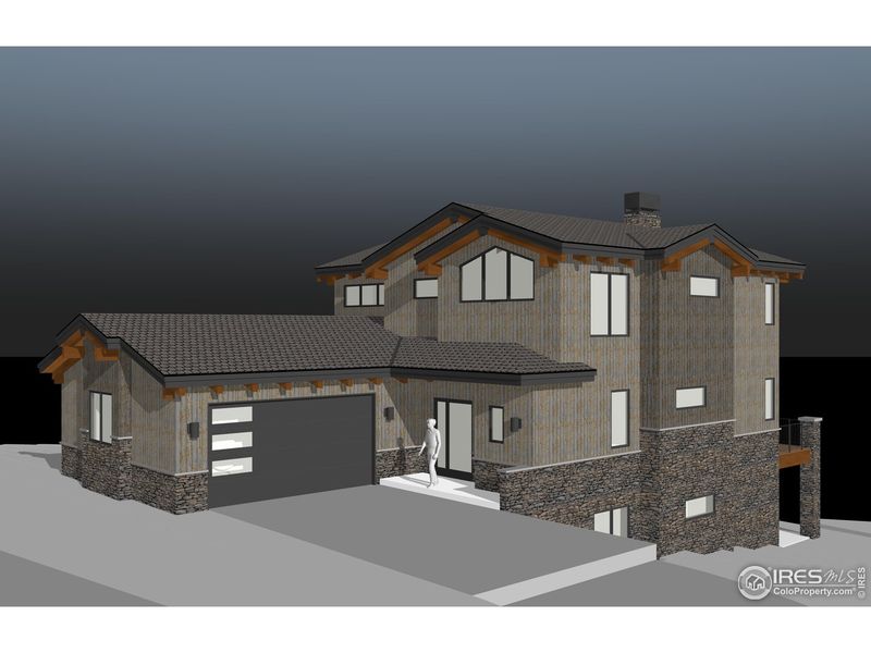 Exterior rendering of this home design in , Estes Park, CO (Image 6).