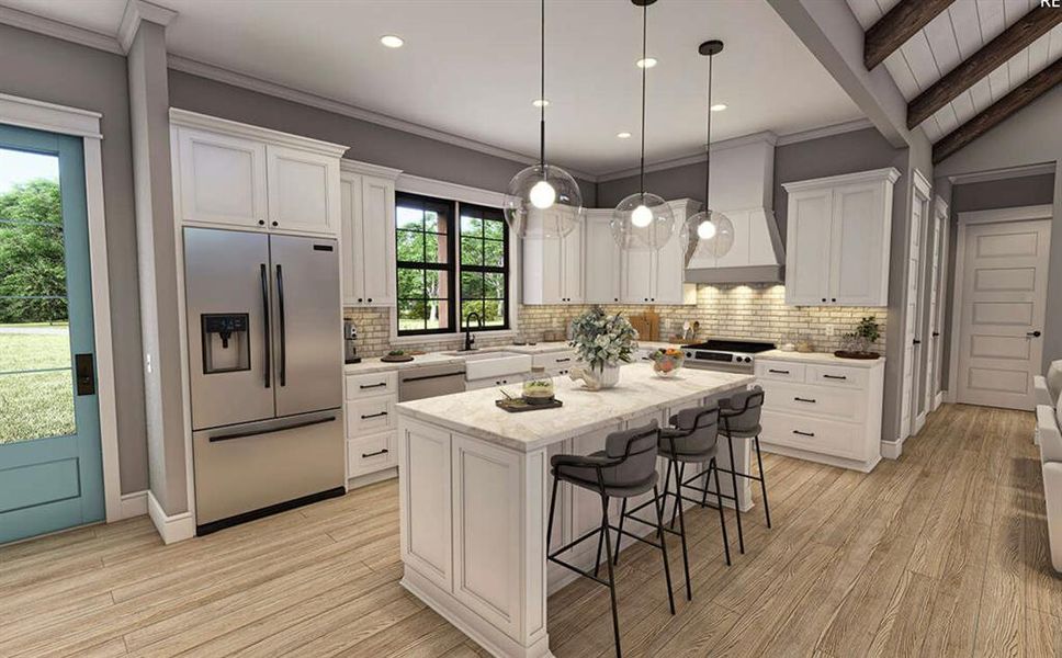 Furnished interior view inside a new home in Oak Water Ranch, Granbury (Image 9).